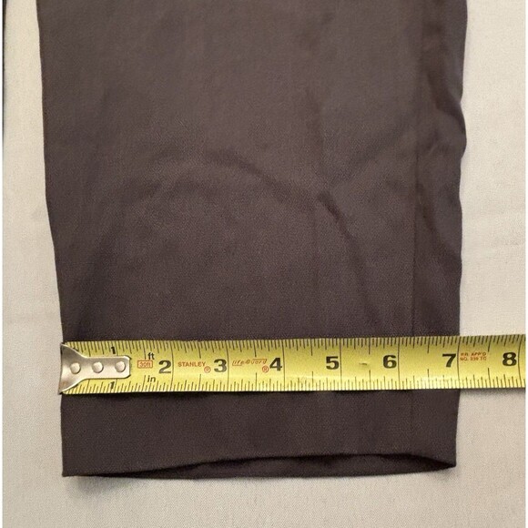 EILEEN FISHER Gray Woven Tencel Grain Pants Large Tapered Ankle Leg Classic Work - Picture 15 of 16